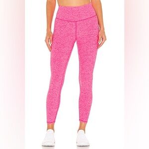 NWT Alo Yoga Alosoft high-waist 7/8 highlight legging, Neon Pink Heather, size S